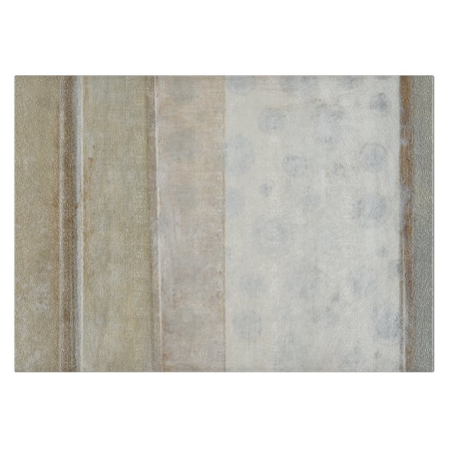 Decorative Panel Painting in Neutral Colours Cutting Board (Front)