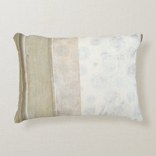 Decorative Panel Painting in Neutral Colours Decorative Pillow