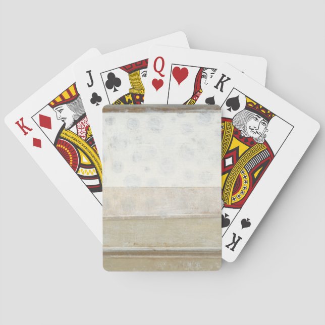 Decorative Panel Painting in Neutral Colours Playing Cards (Back)