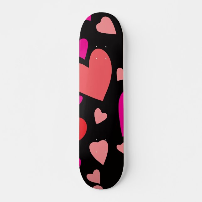 Decorative paper heart 1 skateboard (Front)