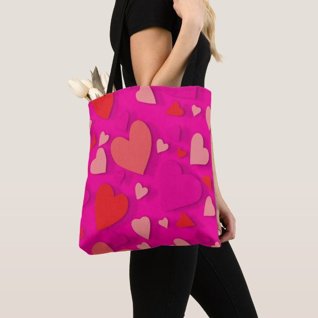 Decorative paper heart 2 tote bag (Close Up)
