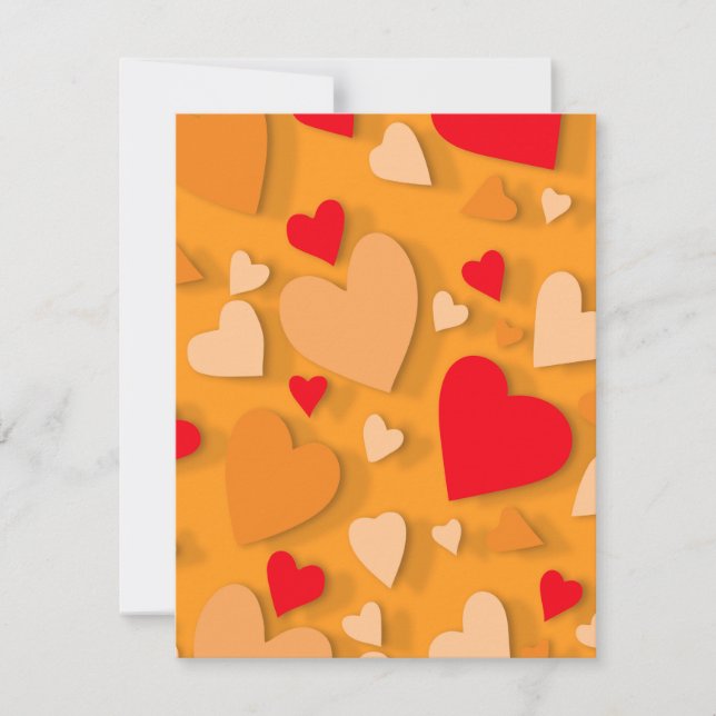 Decorative paper heart 7 card (Front)