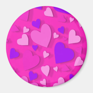 Decorative paper heart 8 magnet