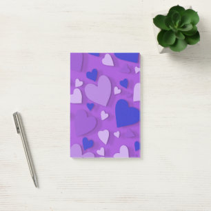 Decorative paper heart 9 post-it notes