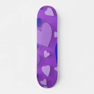 Decorative paper heart 9 skateboard