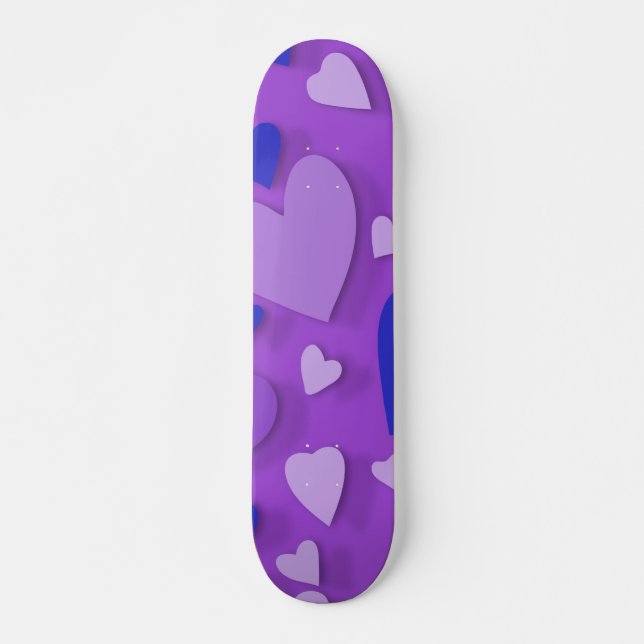 Decorative paper heart 9 skateboard (Front)