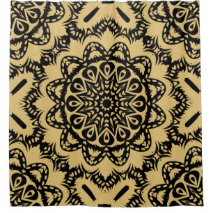 Decorative pattern in oriental style. Colour in bo