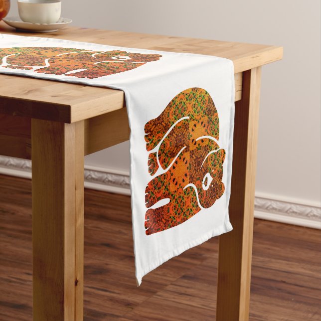 Decorative pattern long table runner (In Situ)