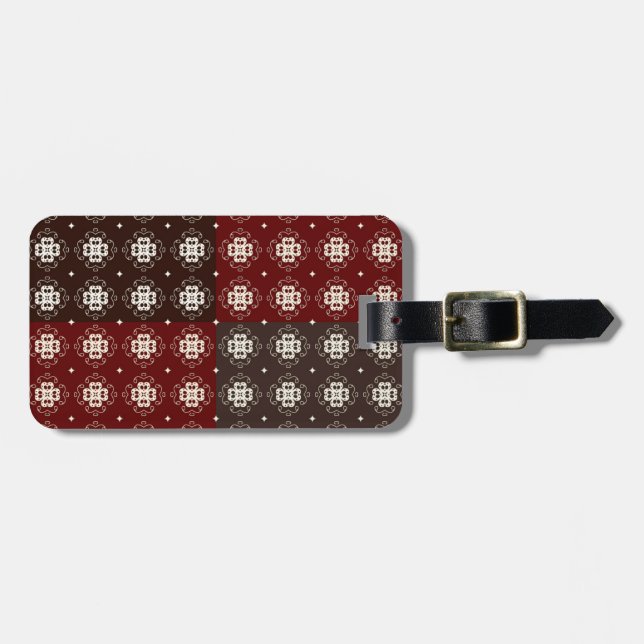 Decorative Pattern Luggage Tag (Front Horizontal)