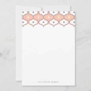 Decorative pattern note cards