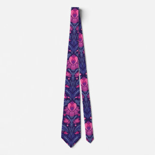 Decorative pattern with hearts tie