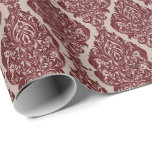 Decorative Pattern Wrapping Paper<br><div class="desc">Vintage Victorian pattern in an elegant rich burgundy colour.</div>