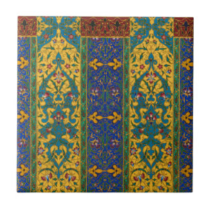 Decorative Persian Intricate Floral Pattern Tile