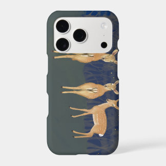 Decorative phone case showing deer