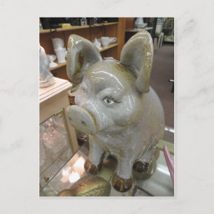 Decorative Pig Postcard