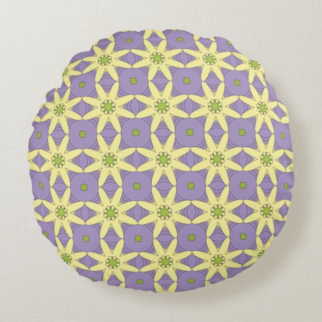 decorative pillow featuring a geometric pattern (Front)