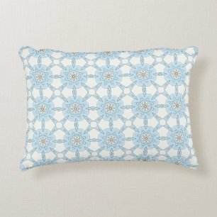 decorative pillow featuring a geometric pattern