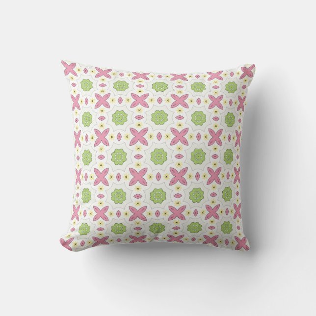 decorative pillow featuring a geometric pattern (Front)