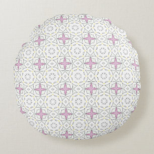 decorative pillow featuring a geometric pattern