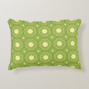 decorative pillow featuring a geometric pattern