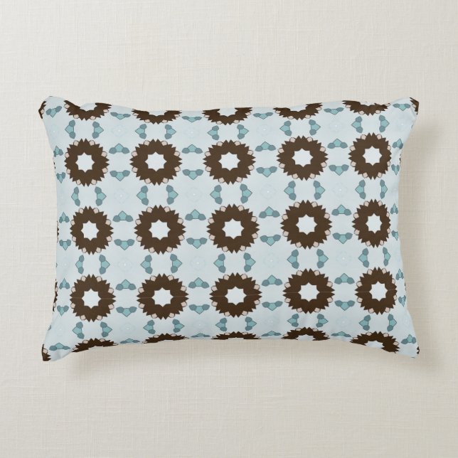 decorative pillow featuring a geometric pattern (Front)