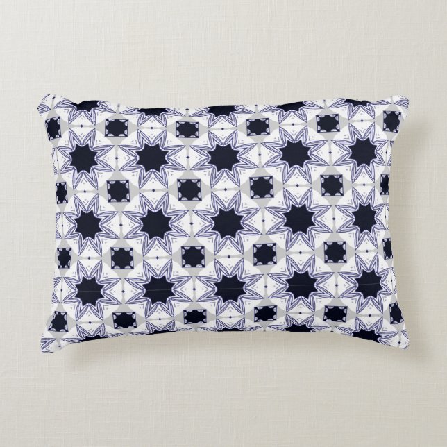 decorative pillow featuring a geometric pattern (Front)