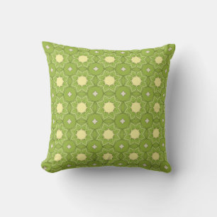 decorative pillow featuring a geometric pattern