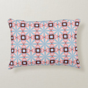 decorative pillow featuring a geometric pattern