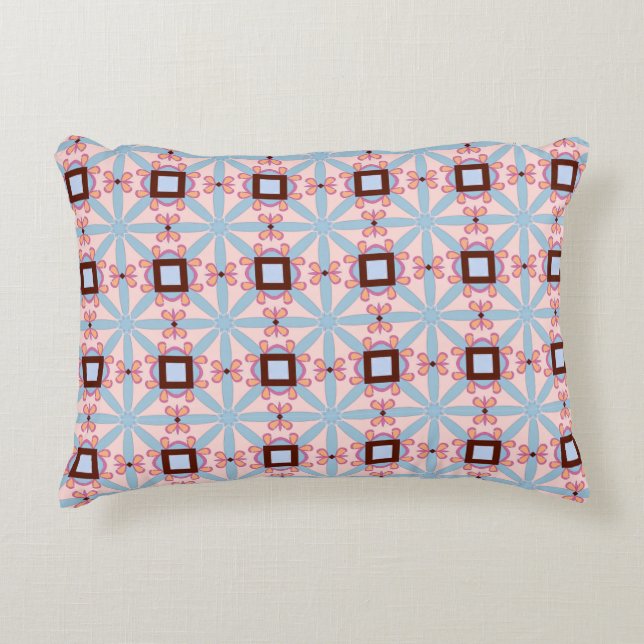 decorative pillow featuring a geometric pattern (Front)