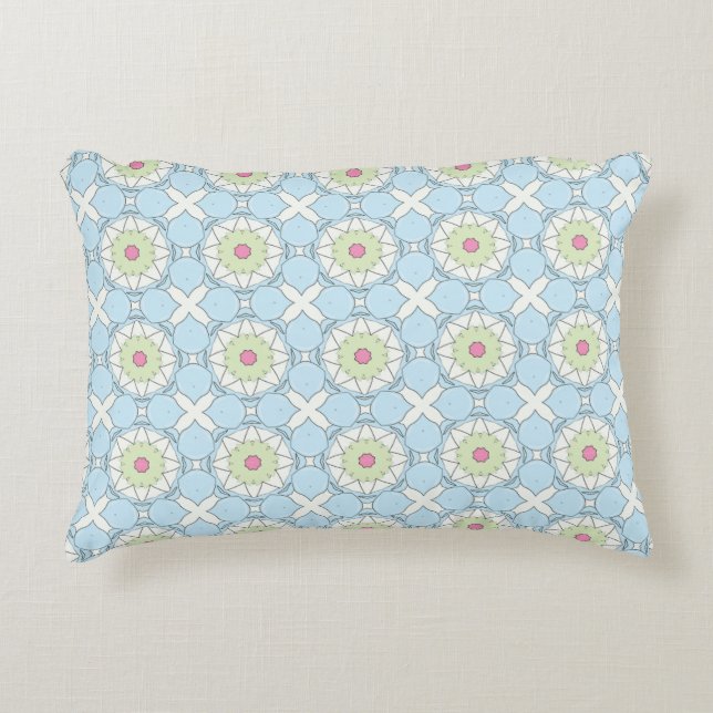 decorative pillow featuring a geometric pattern (Front)