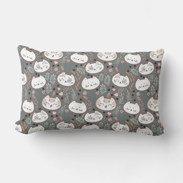 Decorative pillow with a modern minimalist design. (Front)