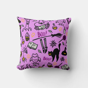 Decorative pillow with a modern minimalist design.