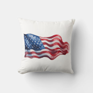 Decorative pillow with USA Flag