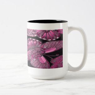 Decorative Pink Butterfly Coffee Mug