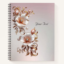 Decorative Pink Floral Notebook