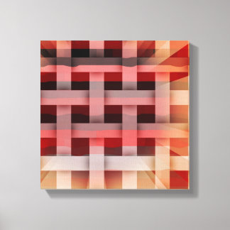 Decorative Plaid Art Canvas Print
