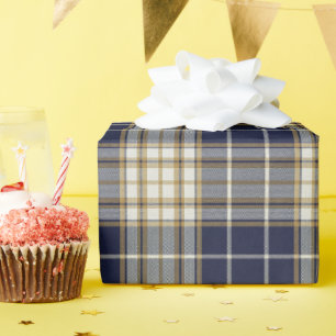 Decorative Plaid Faux Fabric Wrapping Paper Roll