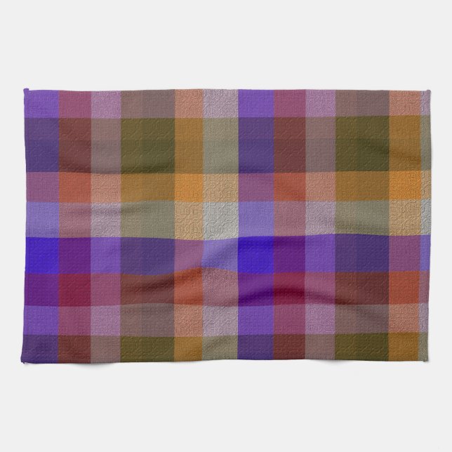  Decorative Plaid Kitchen Towel (Horizontal)