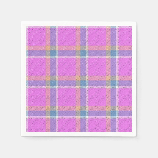  Decorative Plaid  Napkin (Front)