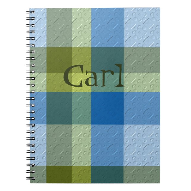  Decorative Plaid Notebook (Front)