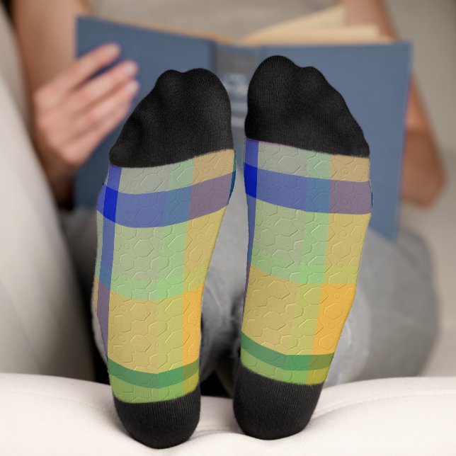  Decorative Plaid Socks (Bottom)