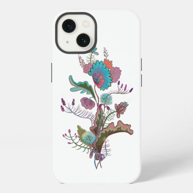 decorative plants illustration  iPhone case (Back)