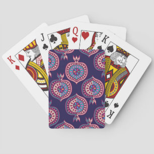 Decorative Pomegranate Pattern Playing Cards