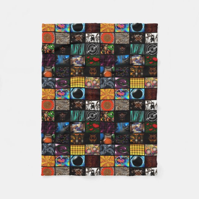 Decorative Pop Arts Pattern  Fleece Blanket (Front)
