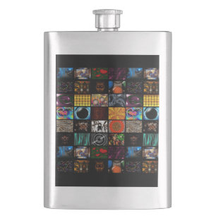 Decorative Pop Arts Pattern  Hip Flask