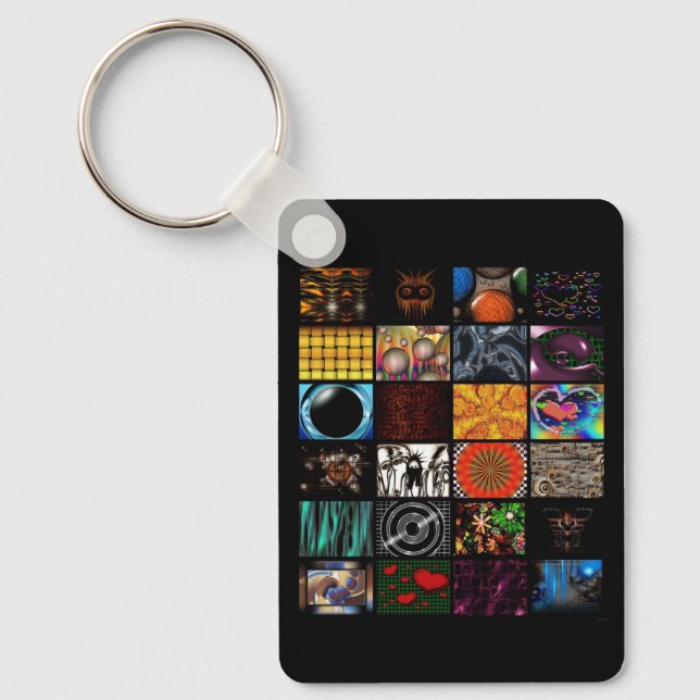 Decorative Pop Arts Pattern  Keychain (Front)
