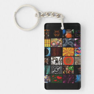 Decorative Pop Arts Pattern Keychain