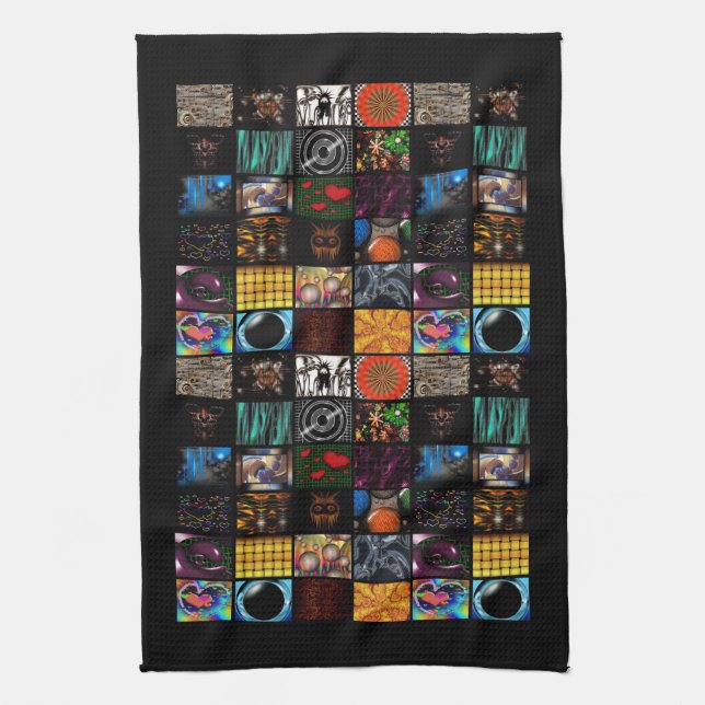 Decorative Pop Arts Pattern  Kitchen Towel (Vertical)