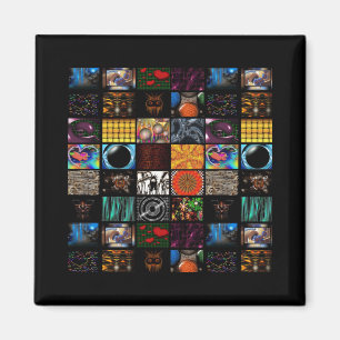 Decorative Pop Arts Pattern  Magnet