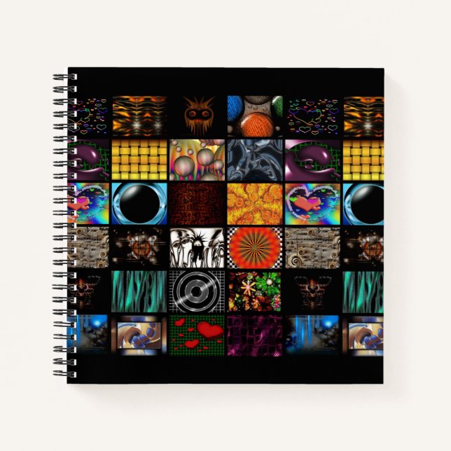 Decorative Pop Arts Pattern  Notebook (Front)